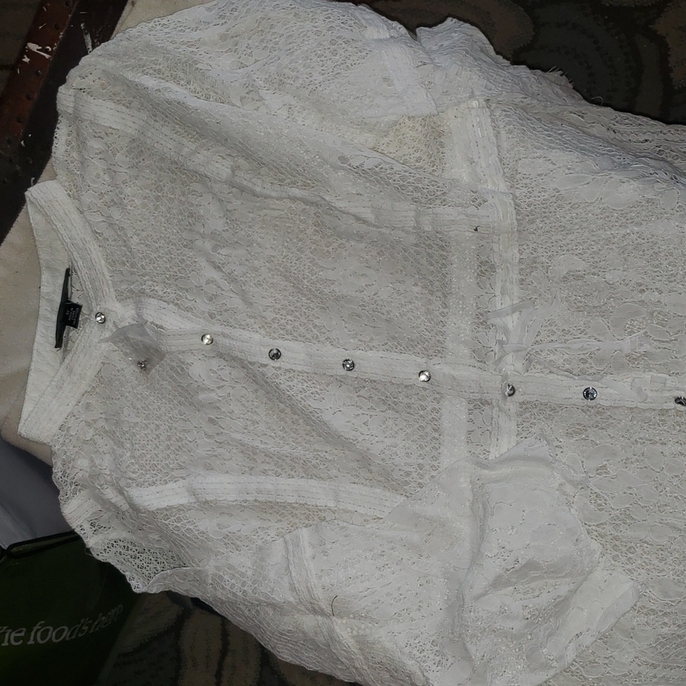 NWT Plus Size Colleen Lopez lace bathing suit cover or tunic and cami size 3XL